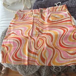 Multi colored skirt